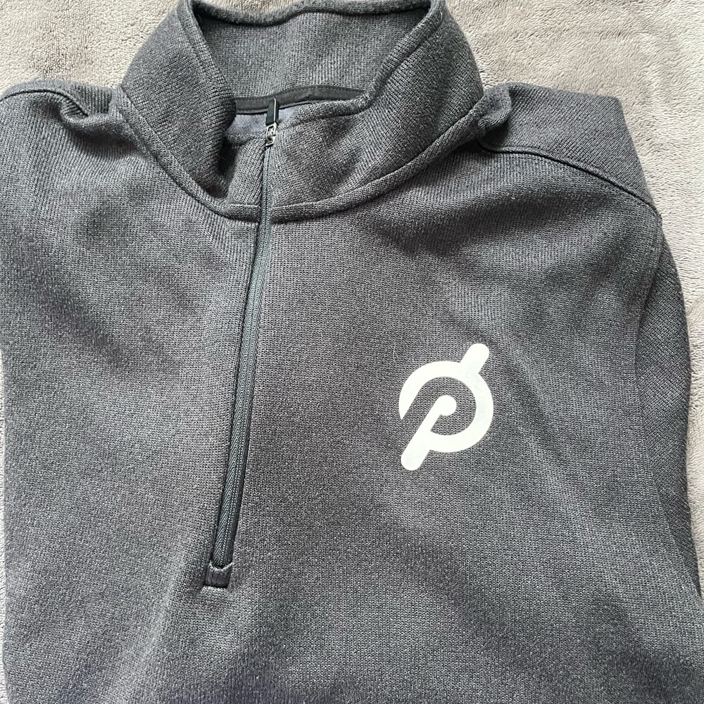 RHONE Gray Zip Up Sweater